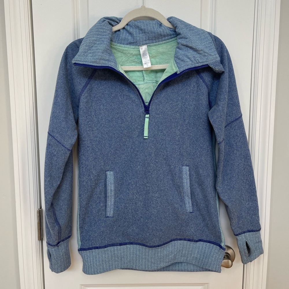 Ivivva Blue and green Quarter-zip